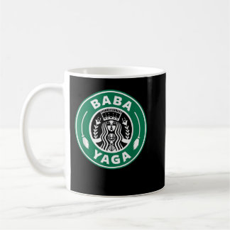 BABA YAGA Coffee Brewing Slavic Witch Halloween Po Mug