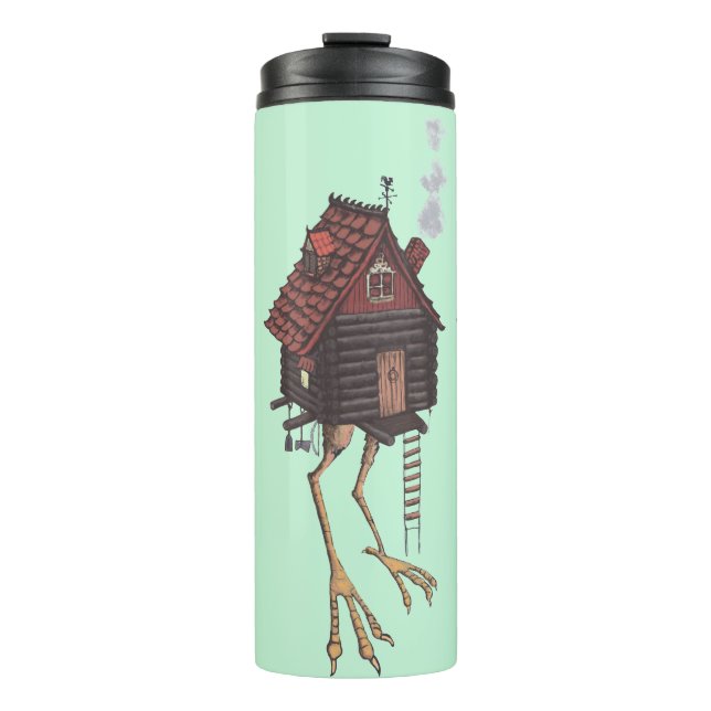 Baba Yaga Hut Thermal Tumbler (Front)