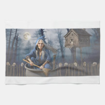 Baba Yaga Kitchen Towel