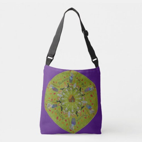 Baba Yaga Mandala Crossbody Bag