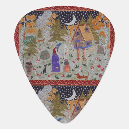 Baba Yagas Enchanted Forest Guitar Pick