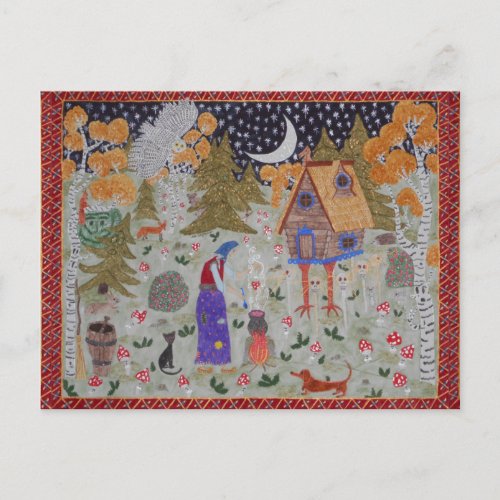 Baba Yagas Enchanted Forest Postcard
