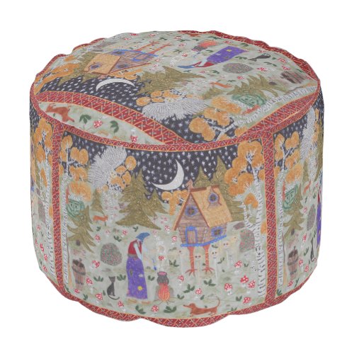 Baba Yagas Enchanted Forest Pouf