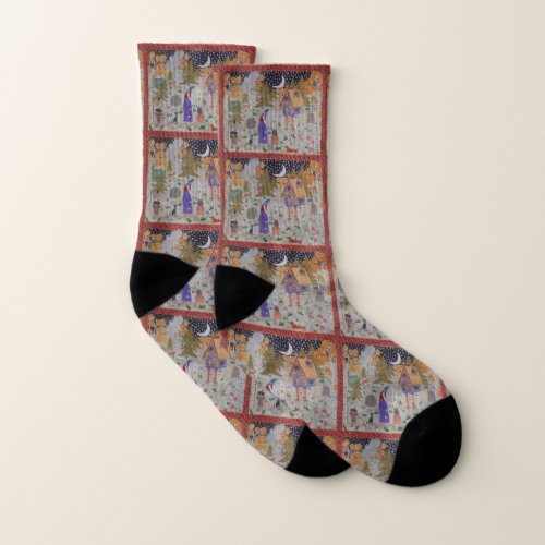 Baba Yagas Enchanted Forest Socks