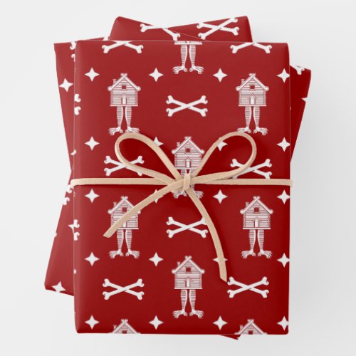 Baba Yagas Hut  Wrapping Paper Sheets