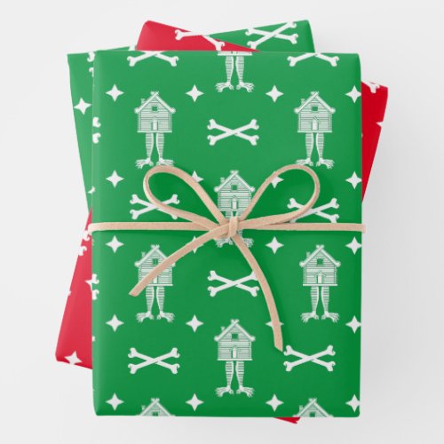 Baba Yagas Hut  Wrapping Paper Sheets