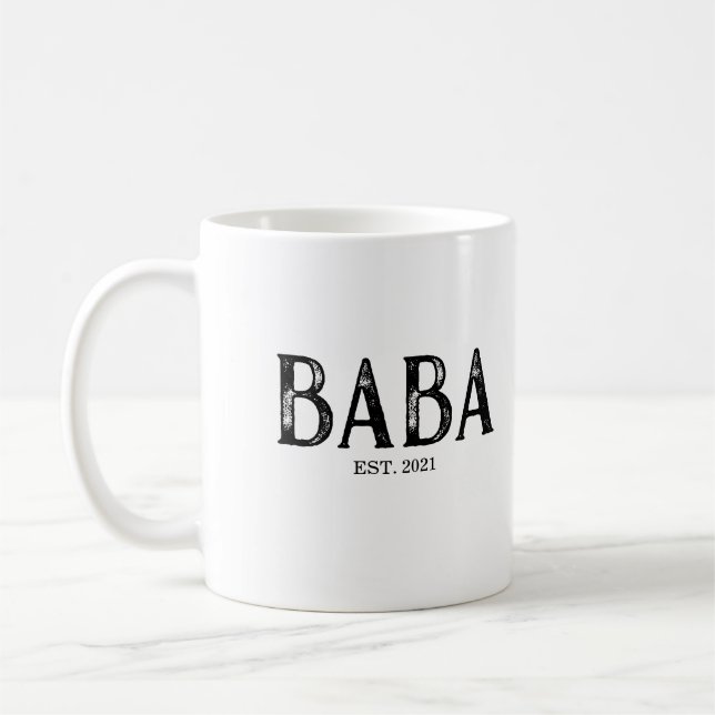 Baba Year Established Coffee Mug (Left)
