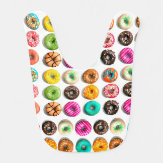 Babador donuts baby bib