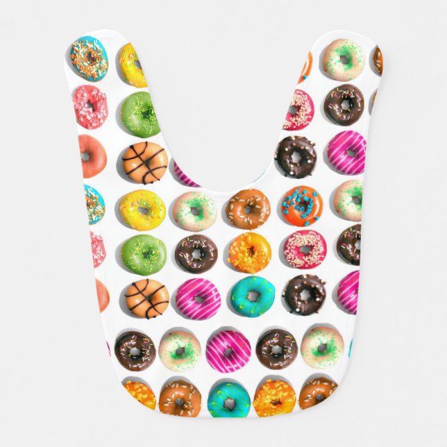 Babador donuts baby bib (Front)