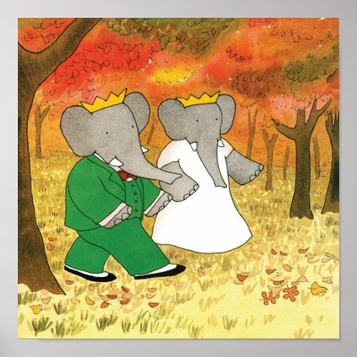 Babar and Celeste Poster
