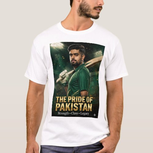 Babar Azam "Define the Legacy" Cricket Fan T-Shirt