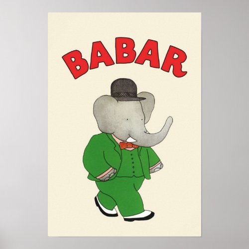 Babar the elephant poster