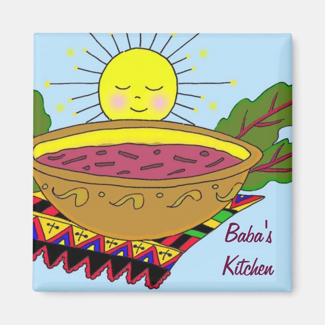 Baba's Kitchen Magnet (Front)