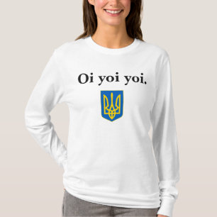 Baba's Ukrainian Oi Yoi Yoi Tryzub Maternity Shirt