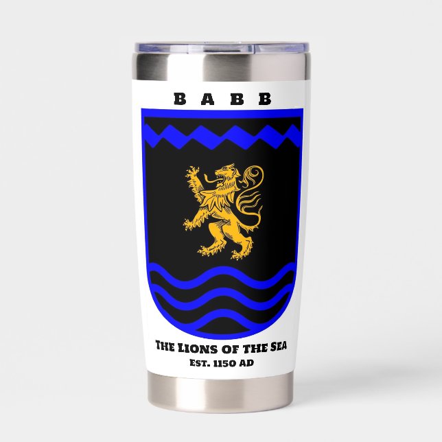 Babb Lions of the Sea Insulated Container Insulate Insulated Tumbler (Front)