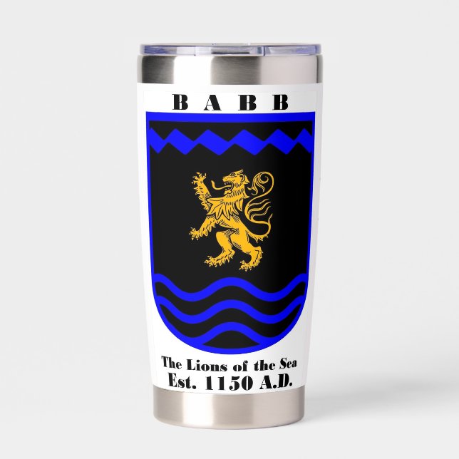 Babb Lions of the Sea Insulated Container Insulated Tumbler (Front)