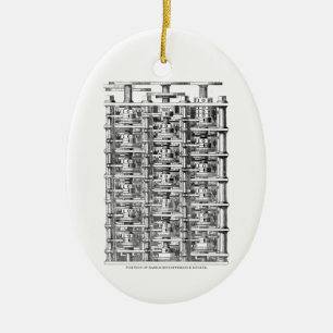 Babbage Difference Engine Ceramic Ornament