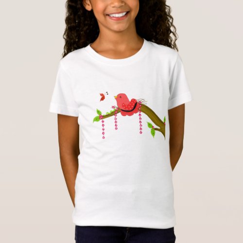 Babbling Birdie on a Branch T_Shirt