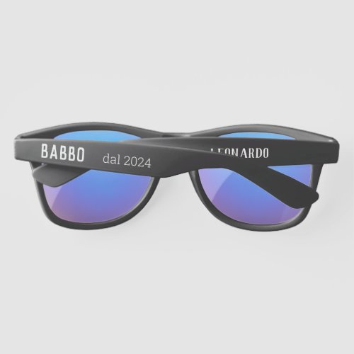 Babbo_  dal 2024 _ personalized black Sunglasses