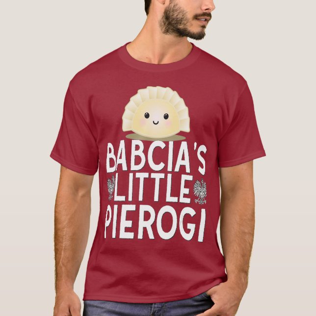 Babcia Little Pierogi  Kids Polish Pride Poland T-Shirt (Front)