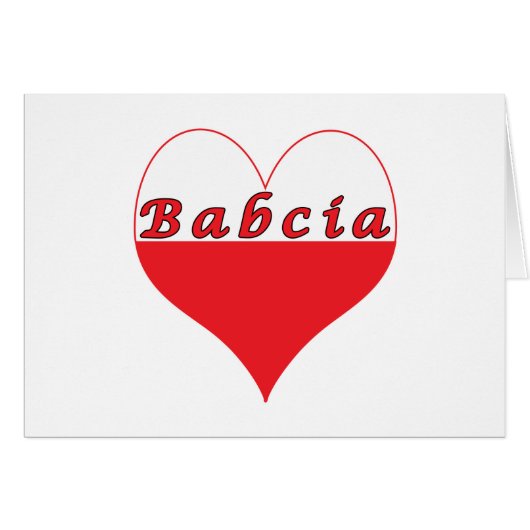Babcia Polish Heart (Front Horizontal)