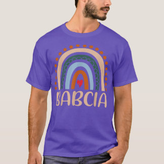 Babcia Rainbow Grandma Cute Mothers Day Funny Babc T-Shirt