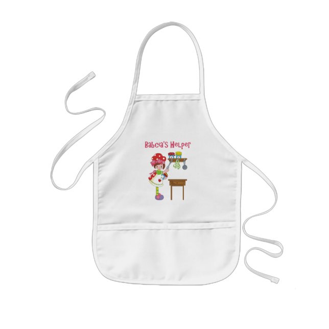 Babcia's Helper in the Kitchen Kids' Apron (Front)