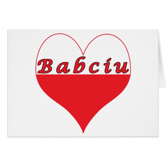 Babciu Polish Heart (Front Horizontal)