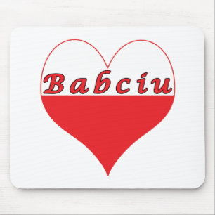 Babciu Polish Heart Mouse Pad