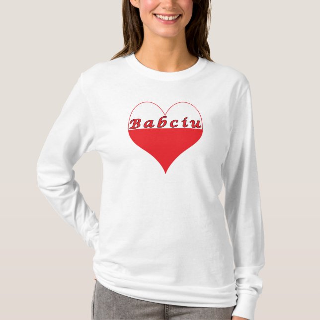 Babciu Polish Heart T-Shirt (Front)