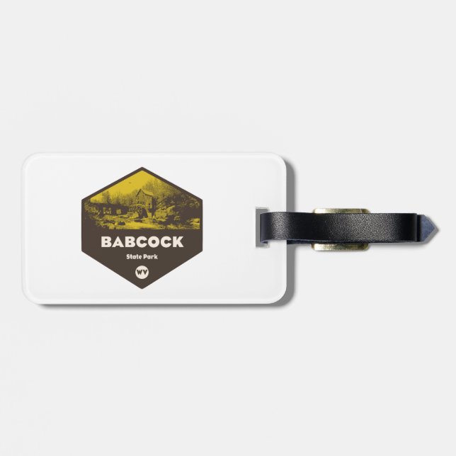 Babcock State Park West Virginia Luggage Tag (Back Horizontal)