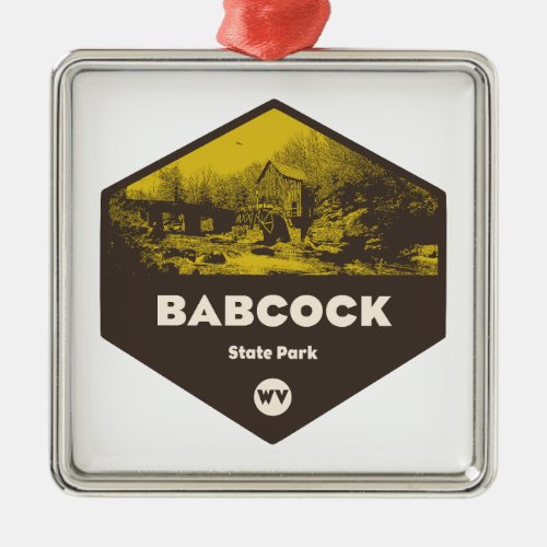 Babcock State Park West Virginia Metal Ornament