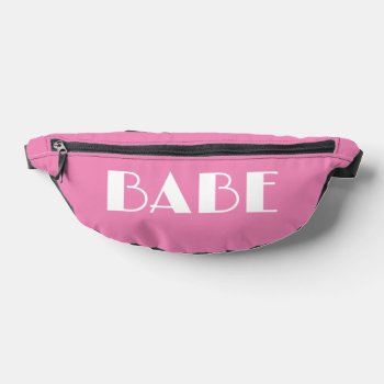 Babe Bridal Shower Bachelorette Party Squad Fanny Pack by Rad_Designs at Zazzle