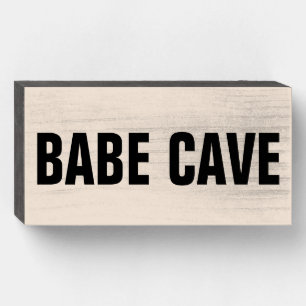 BABE CAVE RUSTIC WOOD SIGNS