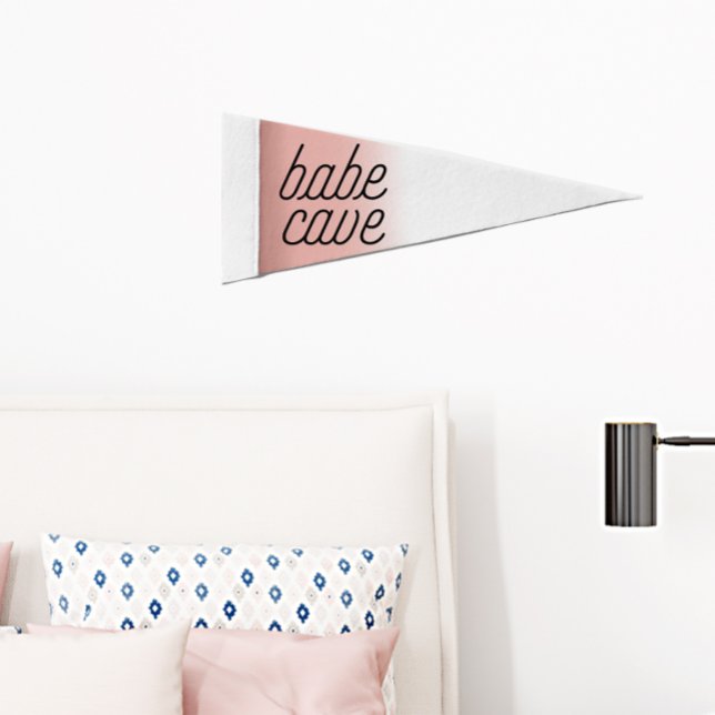 Babe Cave Teen Bedroom Pennant Flag (Creator Uploaded)