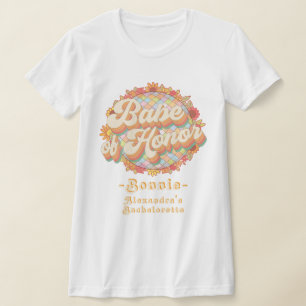 Babe Of Honor Retro 60s 70s Bachelorette Weekend T-Shirt