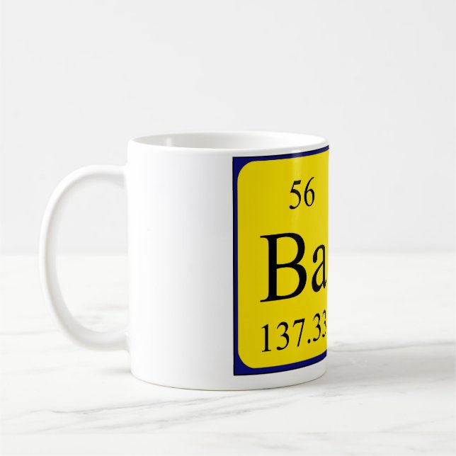Babe periodic table name mug (Left)