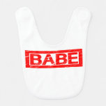 Babe Stamp Baby Bib