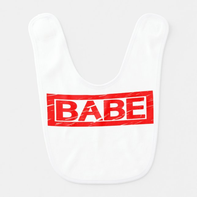 Babe Stamp Baby Bib (Front)