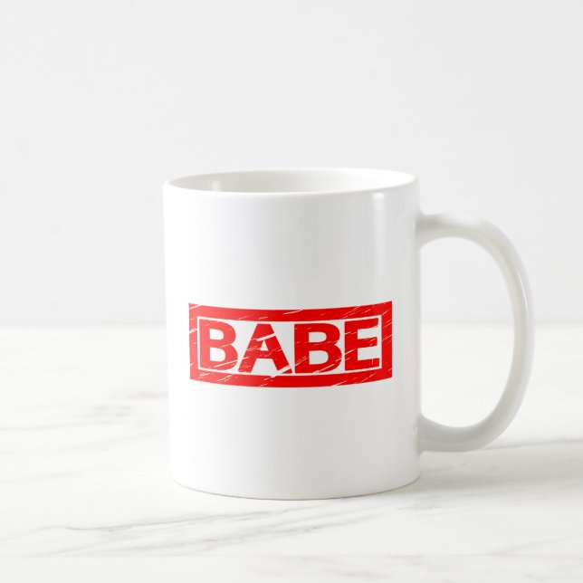 Babe Stamp Coffee Mug (Right)