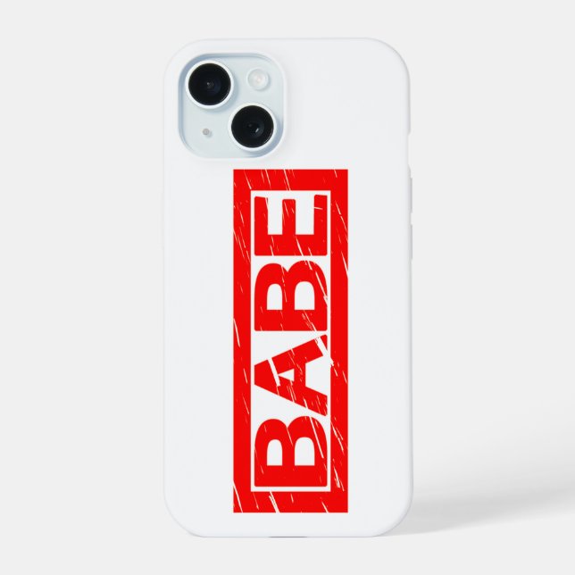 Babe Stamp Iphone Case (Back)