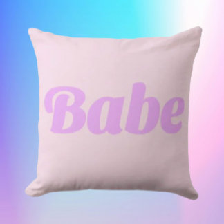 BABE Statement Throw Pillow – Bold, Cozy & Confide