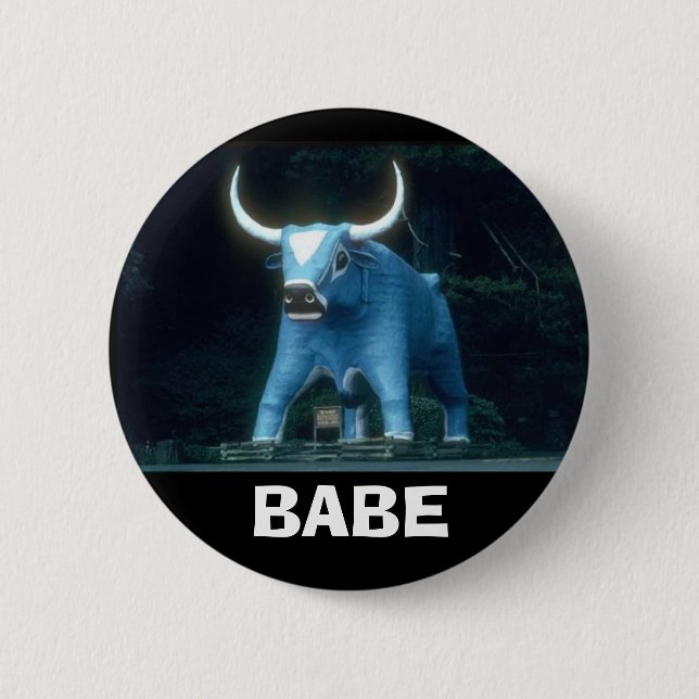 Babe the Blue Ox Pinback Button (Front)