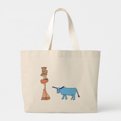 Babe with the Tower of Hoodoos Large Tote Bag
