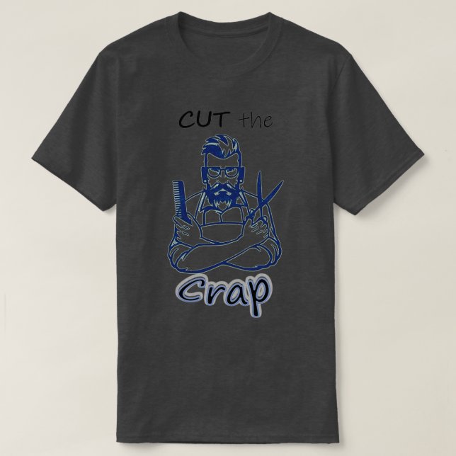 Baber Design Beard Haircut T-Shirt (Design Front)
