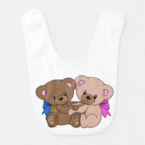 Babero Lovely Baby Bears Baby Bib
