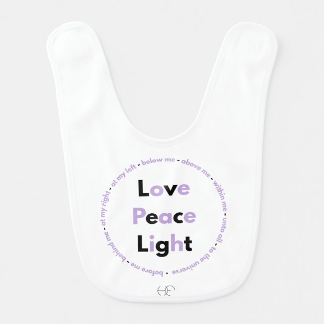 Babero with Heavenly Prayer Baby Bib (Front)