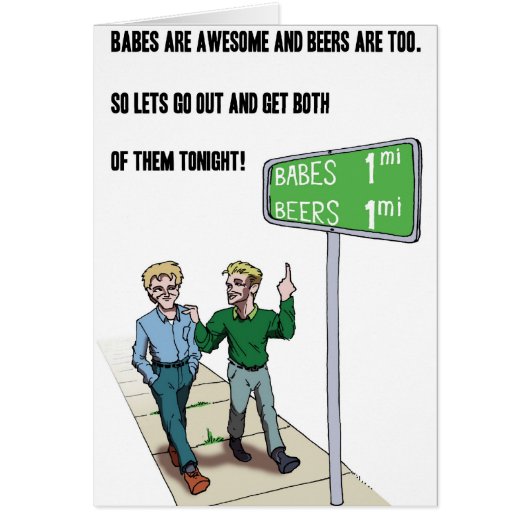 Babes & Beer Cards (Front)