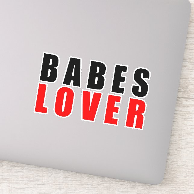 Babes lover sticker (Detail)
