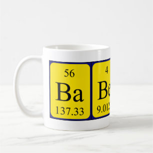 Babette periodic table name mug